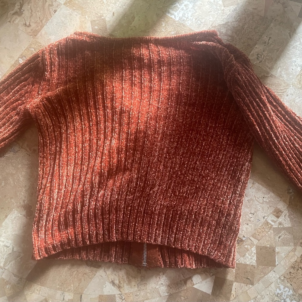 SO Brown Ribbed Knit Cardigan - Picture 2 of 2